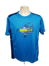 2017 New Balance NYRR 5th Ave Mile Run for Life Mens Medium Blue Jersey - $17.82