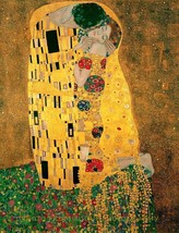 The Kiss 8.5x11&quot; Photo Print Gustav Klimt Golden Art Romantic Lovers Painting - $8.30