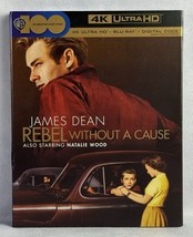 Rebel Without a Cause 4K UHD Blu-ray James Dean With Slipcover, New - $21.56