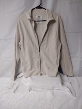 Pre-Owned, Old Navy Size Medium Zip Up Fleece Jacket Cream Color - £11.20 GBP