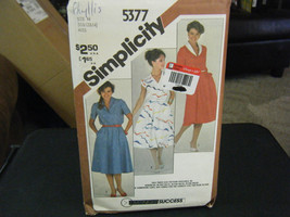 Simplicity 5377 Misses Pullover Dresses Pattern - Size 10/12/14 Bust 32 ... - $10.05