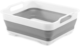 Madesmart Collapsible Wash Basin - Grey/White | Sinkware Collection |, Free - £25.84 GBP