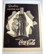 1943 Ad  Coca Cola World War II Ad Quality Carries On - $12.33 CAD