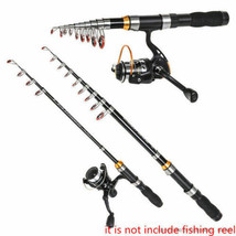 Telescopic Fishing Rod Pole Mini Portable Carbon Spinning Rods Ice Sea C... - $16.12