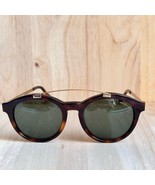 Italian Bob Sdrunk Tortoise Shell Sunglasses with Gold Accent - $1,353.61 MXN