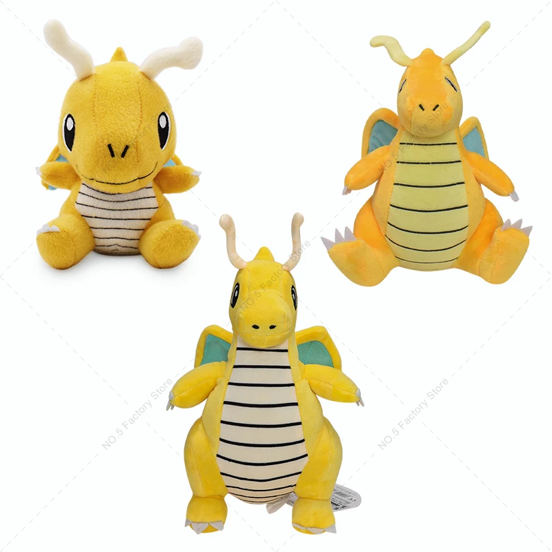 TOMY Pokemon Dragonite Plush Kawaii Dragonite Soft Stuffed Animals Toys Anime - £12.50 GBP+