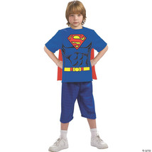 Superman child shirt cape lg - $771.71 MXN