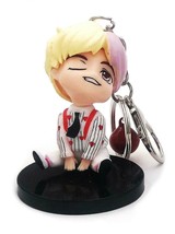 V Kpop Korean Idol Group Bangtan Boys 3D Pendent Gift Keychain Cartoon - £7.10 GBP