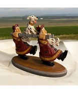 DAVID FRYKMAN 1999 &quot;THE FIREFIGHTER&quot; WITH DALMATION DOG 5.5&quot; FIGURINE  *... - $494.94 MXN