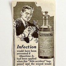 1920 Absorbine Antibiotic Medicine Advertisement Medical Ephemera - £12.92 GBP