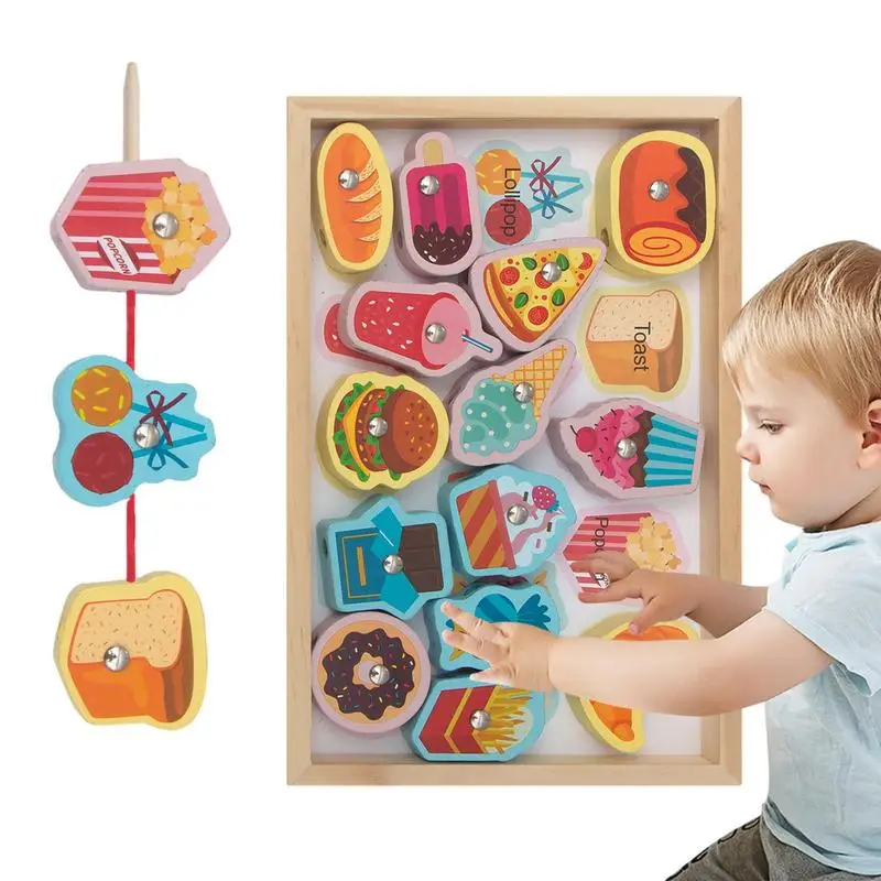 Wooden Fishing Game Toys 2-in-1 Child-Friendly Children&#39;s Magnetic Fishing Game - £9.70 GBP+