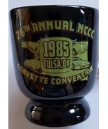 1985 Tulsa OK 26th Annual NCCC Corvette Convention Black Ceramic Mug - $19.95