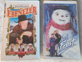 Vintage VHS Tapes 90s Christmas Movies Kids Family Lot 2 Jack Frost Ebenezer - £6.75 GBP
