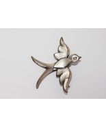 Jewel Art Sterling Silver Bird Brooch Pin RARE - $475.79 MXN