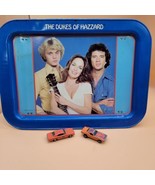 1981 The Dukes of Hazzard Metal TV Tray Folding Blue Vintage Ertl/hot Wh... - £65.82 GBP