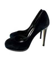 Reed Krakoff Pumps Black Suede Leather Platform Pumps Heels Shoes 35.5 New SH07 - £95.00 GBP