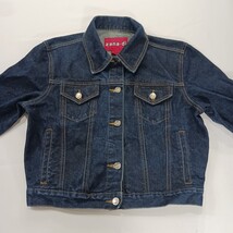 Zana Di Women's Cotton Jacket Size Medium Blue Denim Long Sleeve Metal Button Up image 10