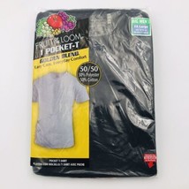 Fruit Of The Loom One (1) Black Pocket T-Shirt 3XL 54-56 New NOS - $11.29