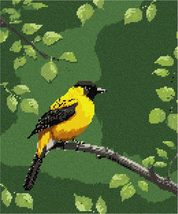 Pepita Needlepoint Canvas: Yellow Bird On Branch, 10&quot; x 12&quot; - £67.27 GBP+