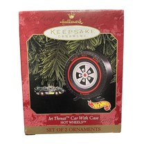 Hot Wheels Jet Threat 1999 Hallmark Keepsake Ornament Car and Case - £6.86 GBP