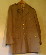 US Army 1952 Khaki Size 41 Regular Dress Service Coat Top Quality Tiny M... - £16.84 GBP