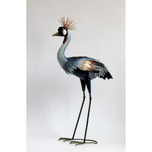 Standing Metal Crane Garden Statue - $116.99