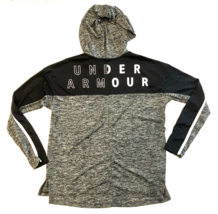 Under Armour Hoodie Womens XS Gray Lightweight Loose Heat Gear Thin Tech Running - £12.43 GBP