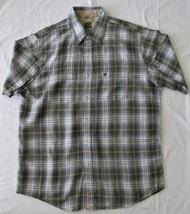 Timberland Men&#39;s Short Sleeve Linen/Cotton Shirt Size Large - £13.35 GBP