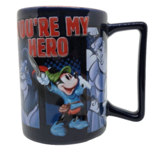 Disney Parks YOU&#39;RE MY HERO Mickey Tarzan Hercules Simba Aladdin Coffee Mug Cup - £10.21 GBP