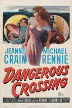 Dangerous Crossing ( Rare 1953 Dvd ) * Jeanne Crain * Michael Rennie - £11.15 GBP