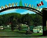 Vtg Chrome Carte Postale Calgary Alberta Canada Happy Valley Tent &amp; Remo... - £2.43 GBP