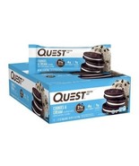 1/26 Quest Nutrition Cookies &amp; Cream Protein Bars, 21g Protein, 1g Sugar... - $498.57 MXN