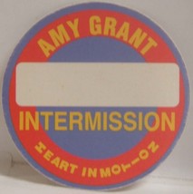 AMY GRANT - VINTAGE ORIGINAL CONCERT TOUR CLOTH BACKSTAGE PASS - $13.59 CAD