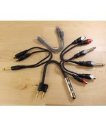 LOT Radio Shack Cable Y-Adapter Female RCA to 1/4&quot;, Hosa 1/4&quot; TS to Dual... - €10,92 EUR