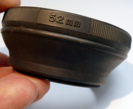 Vivitar 52mm  Rubber Lens Hood Shade  threaded for  50mm f1.7 f2 - £6.34 GBP