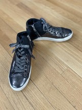 Stylish Black High-Top Sneakers by Leather Crown - $99.00