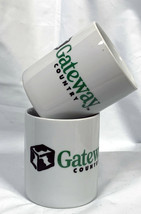 2 Vintage Gateway Country Computer PC Coffee Cup Mugs 8 oz - £23.35 GBP