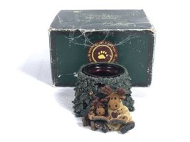 Boyds Bears Candle Holder Figurine Maynard & Melvin Tales of the North In Box! - $16.65