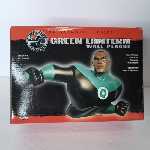 Primary image for DC Direct Justice League Animated GREEN LANTERN Painted Porcelain Wall Plaque