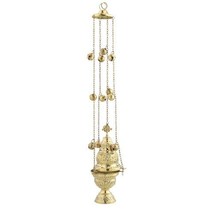 Brass Christian Church Thurible Incense Burner Censer (9391 B) - £60.04 GBP