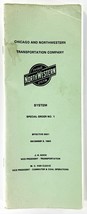 Chicago &amp; North Western CNW Railroad 1993 Special Order Book No. 1 RR Train - £3.94 GBP