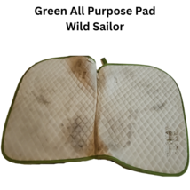 Wild Sailor All Purpose Green English Riding Saddle Pad USED image 4