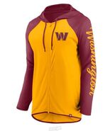 Washington Commanders Fanatics Women&#39;s Full-Zip-Up Hoodie Gold/Burgundy ... - $876.05 MXN
