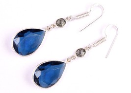 Argento Sterling Londra Topazio Blu Gemma Donna Artigianale Pendenti - £38.54 GBP+