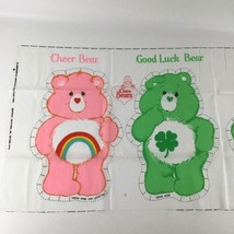 Care Bears Cheer Good Luck Pillow Pet Cut &amp; Sew Craft Panel Pattern Vintage 1983 - £31.07 GBP