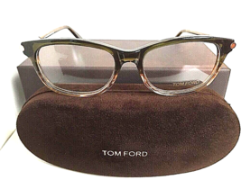 New Tom Ford TF 523798 Olive 52mm Italy Rx Women&#39;s Eyeglasses Frame  - £149.08 GBP