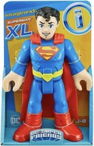 Fisher Price Imaginext 10 in. XL SUPERMAN DC Super Friends Action Figure NEW - £10.27 GBP