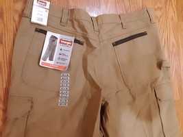 Wrangler Workwear Men&#39;s 42x30 Ranger Relaxed Fit  khaki Cargo Pants NWT - $34.65