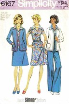 Vintage 1973 Misses&#39; JACKET, SKIRT &amp; PANTS Pattern 6167-s Size 10 - UNCUT - £9.50 GBP