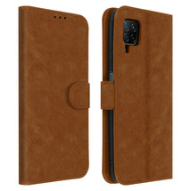 Flip wallet case, magnetic cover with stand for Huawei P40 lite – Brown - $13.46